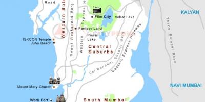 Mumbai darshan lugar sa mapa