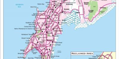 Mapa ng lungsod ng Mumbai