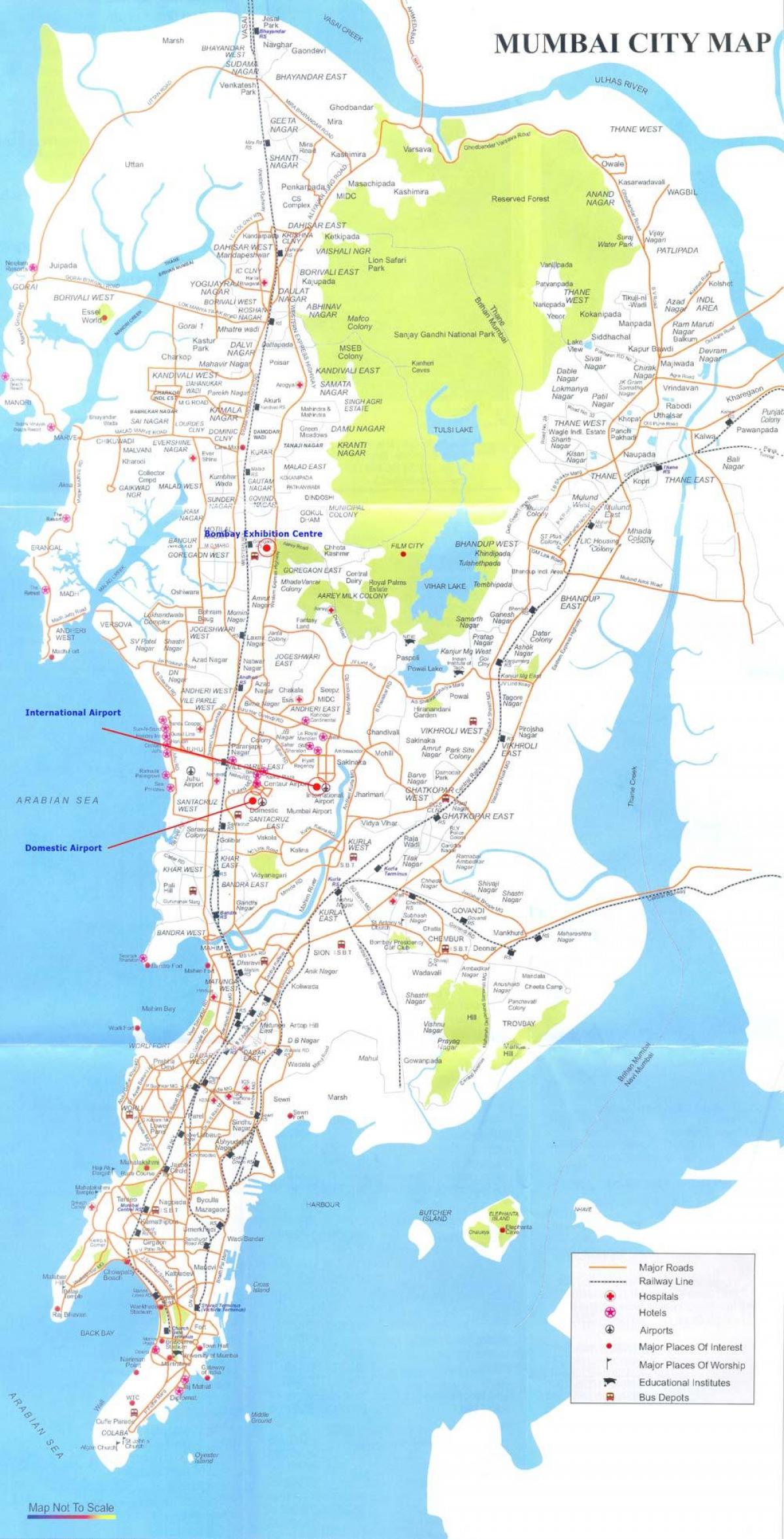 mapa ng Bombay