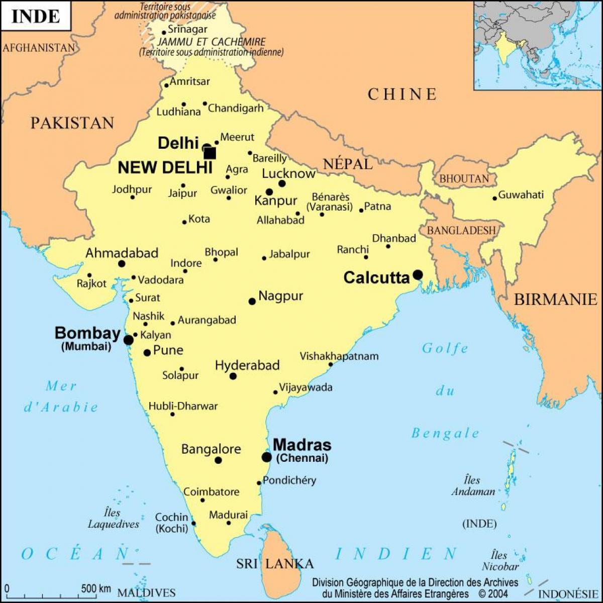 mapa ng mga Bombay sa india