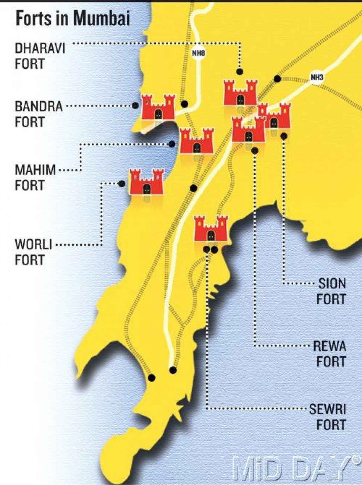 Mumbai fort lugar sa mapa