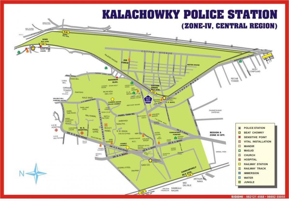 mapa ng Kalachowki Mumbai