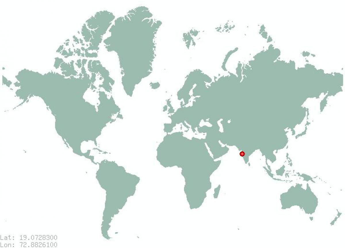 Mumbai sa mapa ng mundo