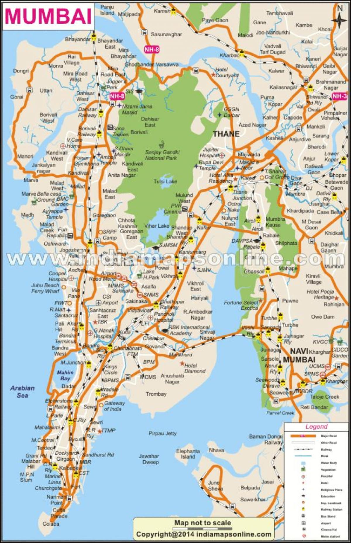 Mumbai sa mapa