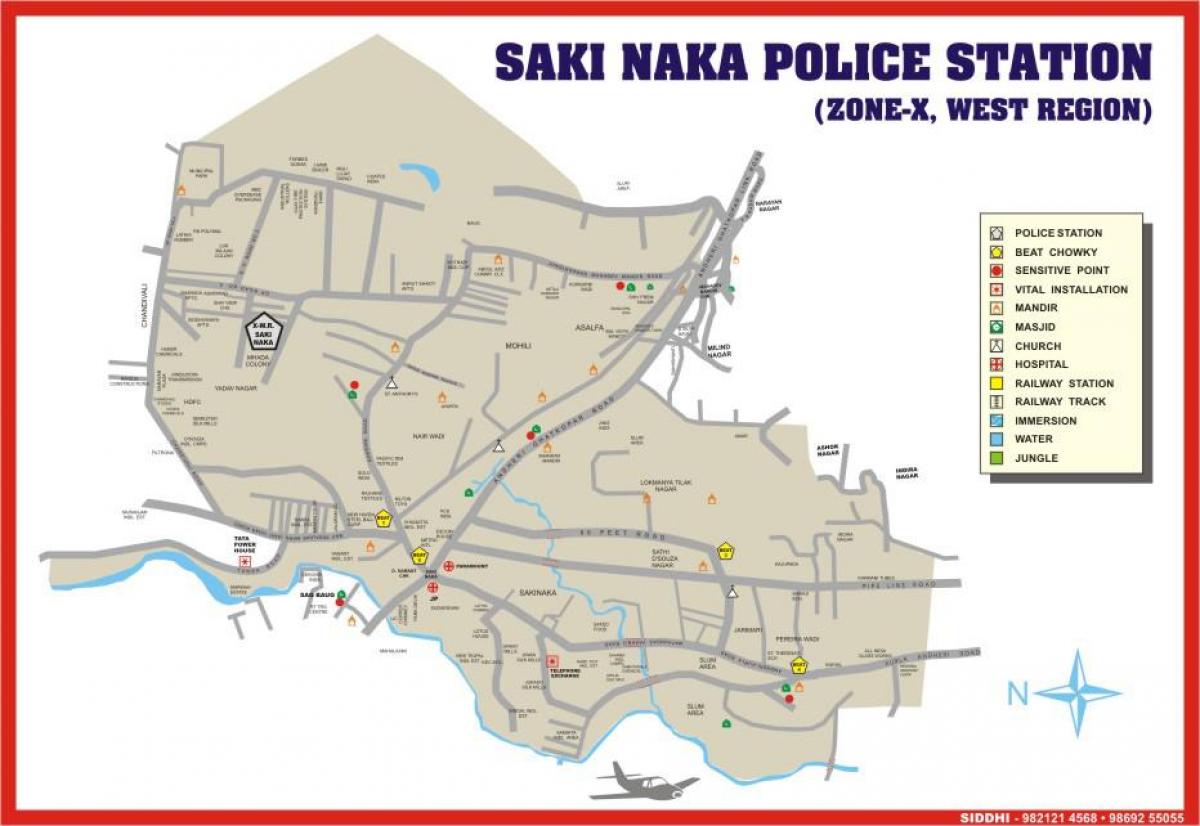 Mumbai Sakinaka mapa